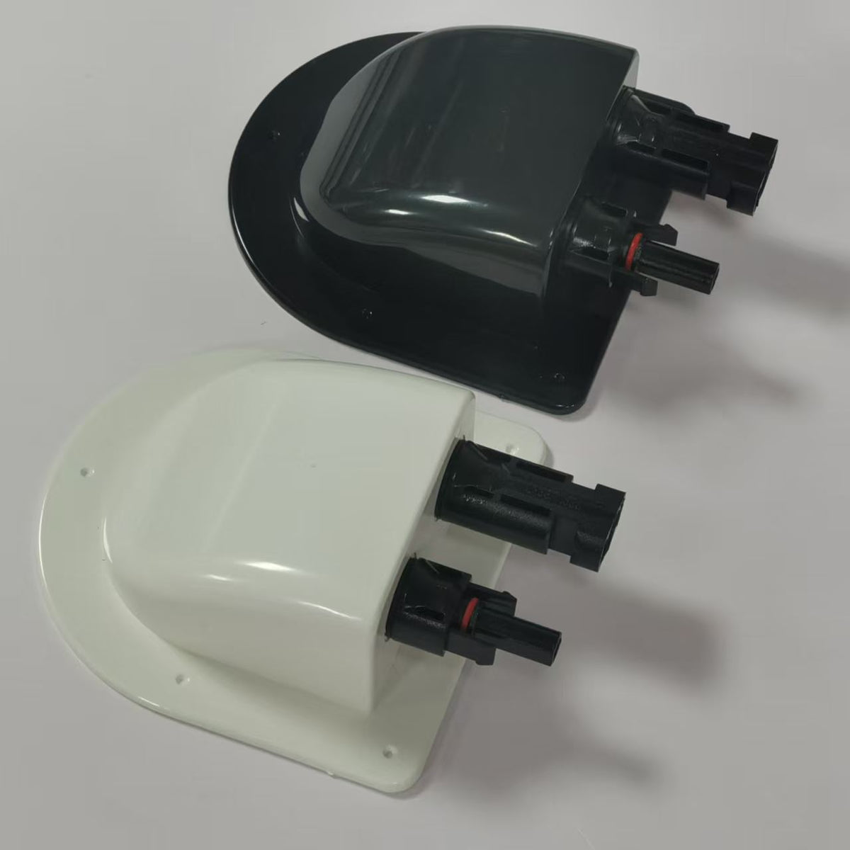 Solar PV Panel Mount Connector - Flanged Photovoltaic Receptacle with Terminals
