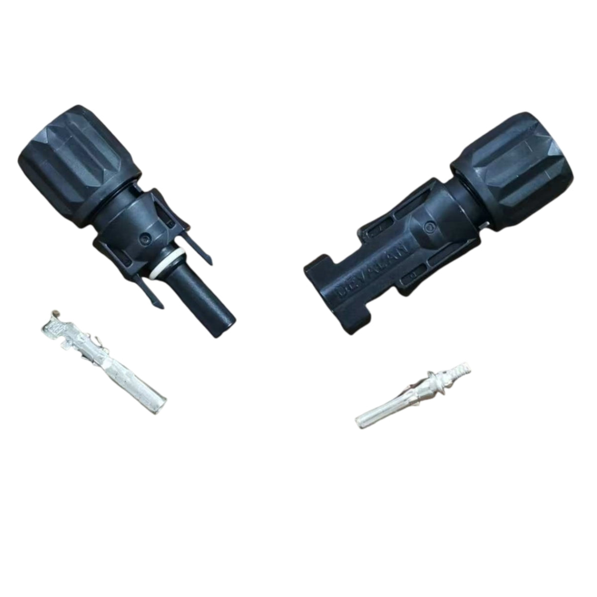 Devalan PV Solar Connector - Male & Female Pair (MC4 Compatible, 1000V DC, IP68)