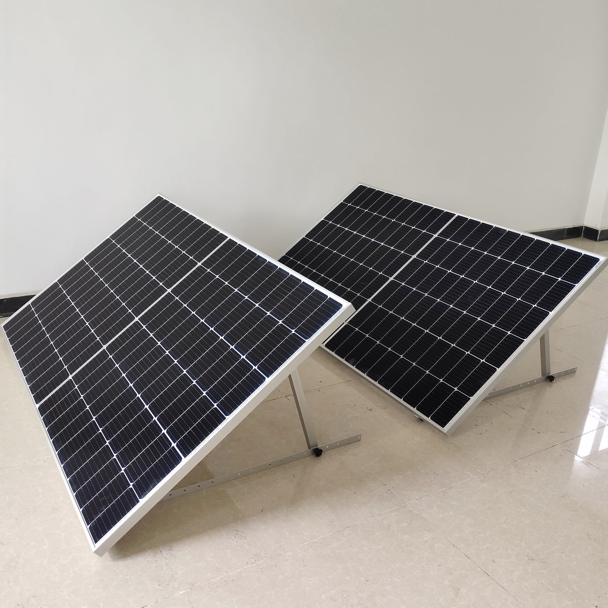 Adjustable Solar Panel Mount Brackets 1140mm with Tilt Legs - Heavy Duty Aluminum Mounting Kit for RV, Boat, Roof & Ground