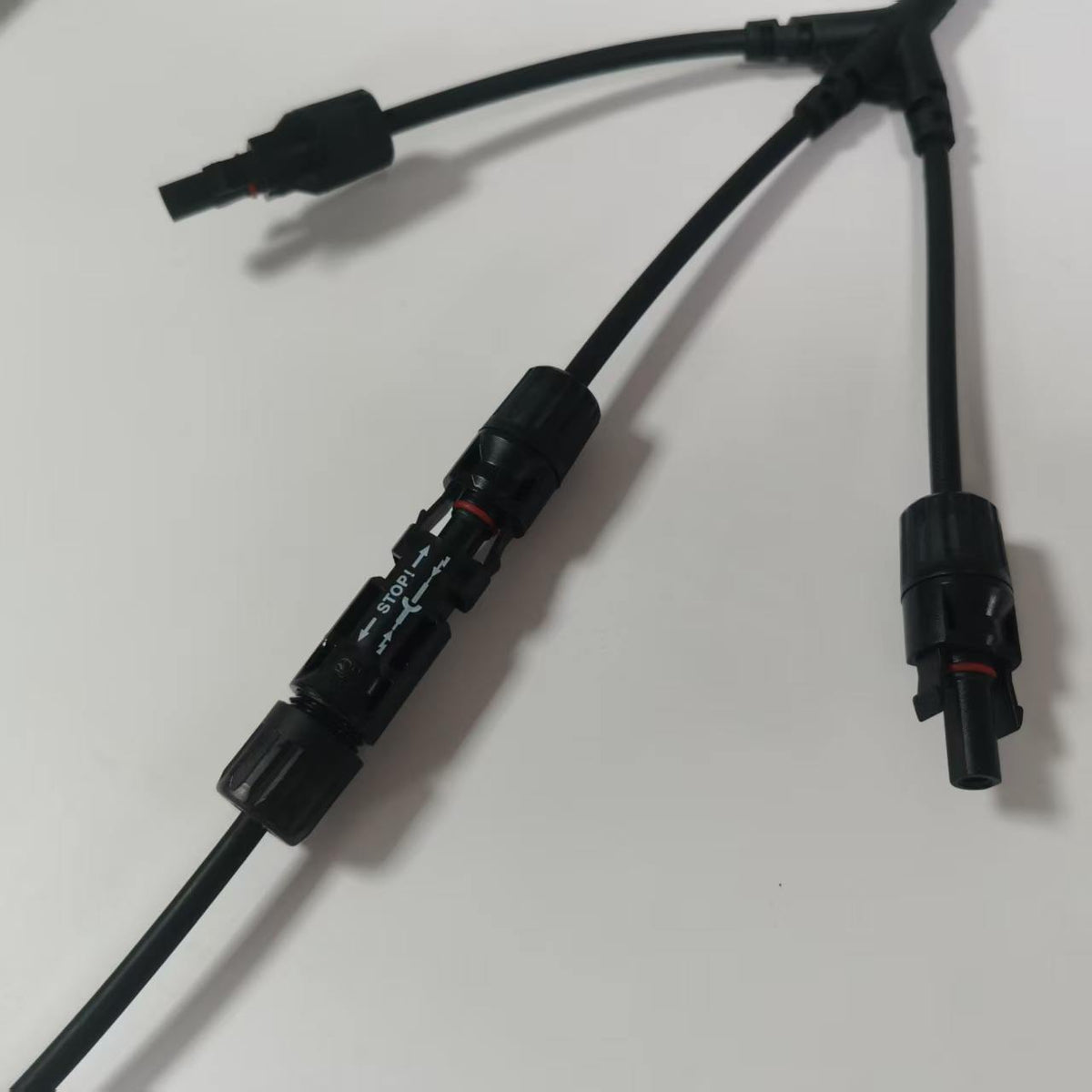 Solar PV 1-to-3 Y-Branch Connector Cable - Parallel Wire Harness (Pair)
