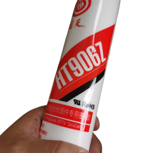 Huitian HT906Z PV Module RTV Silicone Sealant - Professional Waterproof Adhesive for Solar Junction Boxes (300ml)