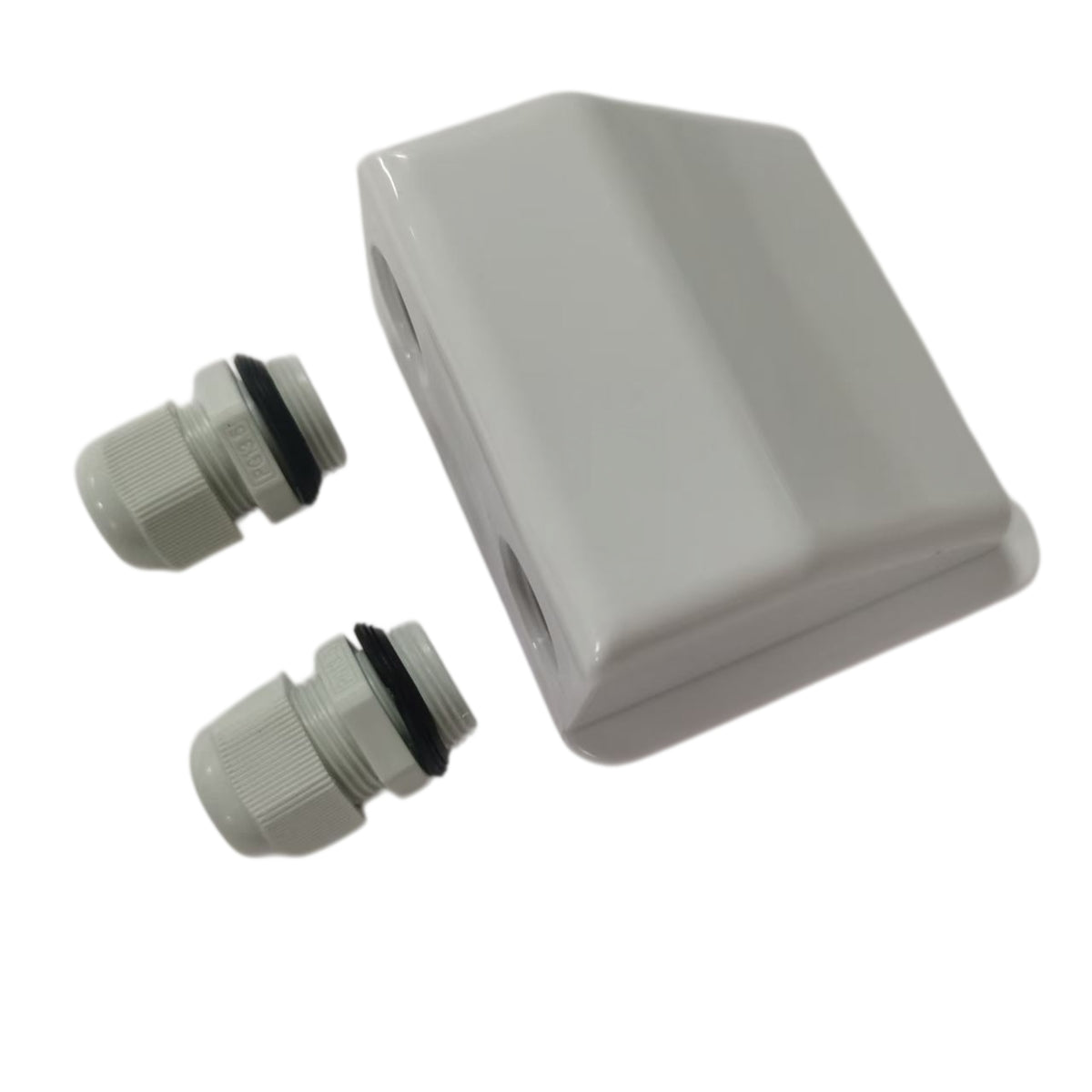Solar Cable Entry Gland Box - Double Cable Housing with PG13.5 Waterproof Connectors