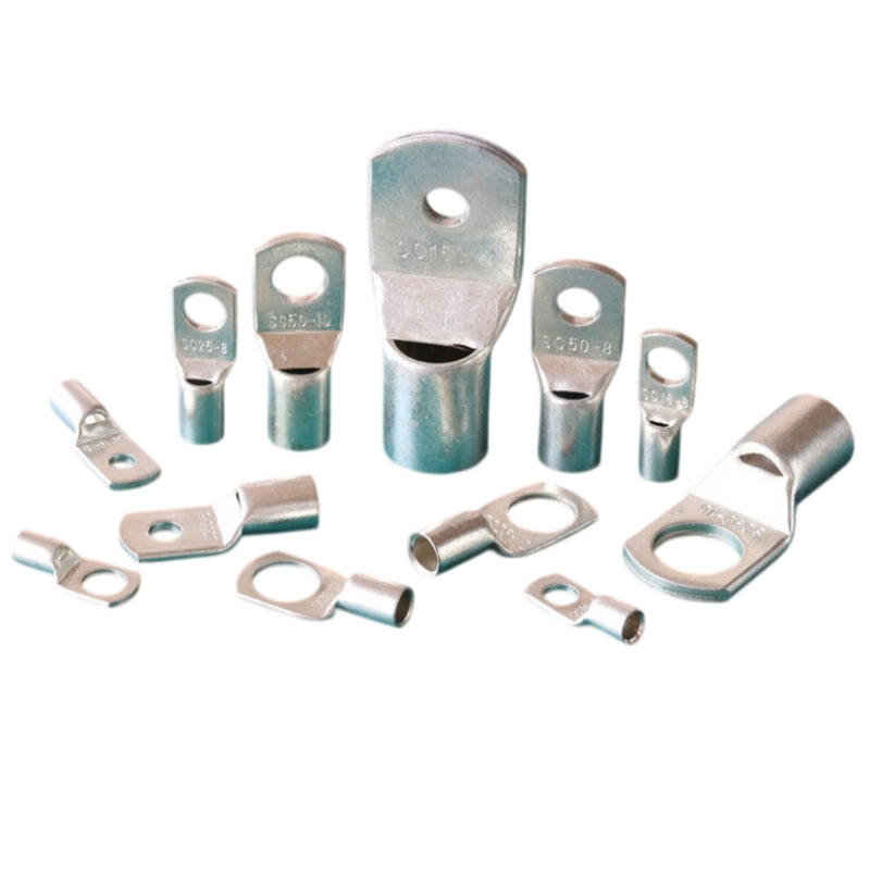 Heavy-Duty Tinned Copper Battery Cable Lugs - SC Series Ring Terminals (SC-6 to SC-50)