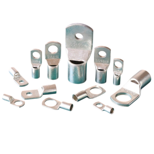 Heavy-Duty Tinned Copper Battery Cable Lugs - SC Series Ring Terminals (SC-6 to SC-50)