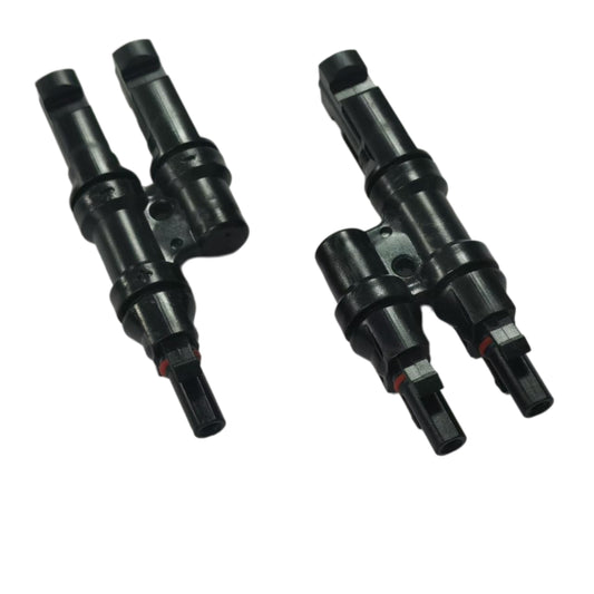 Solar PV Rigid T-Branch Connector - Parallel Photovoltaic Adapter (Pair)