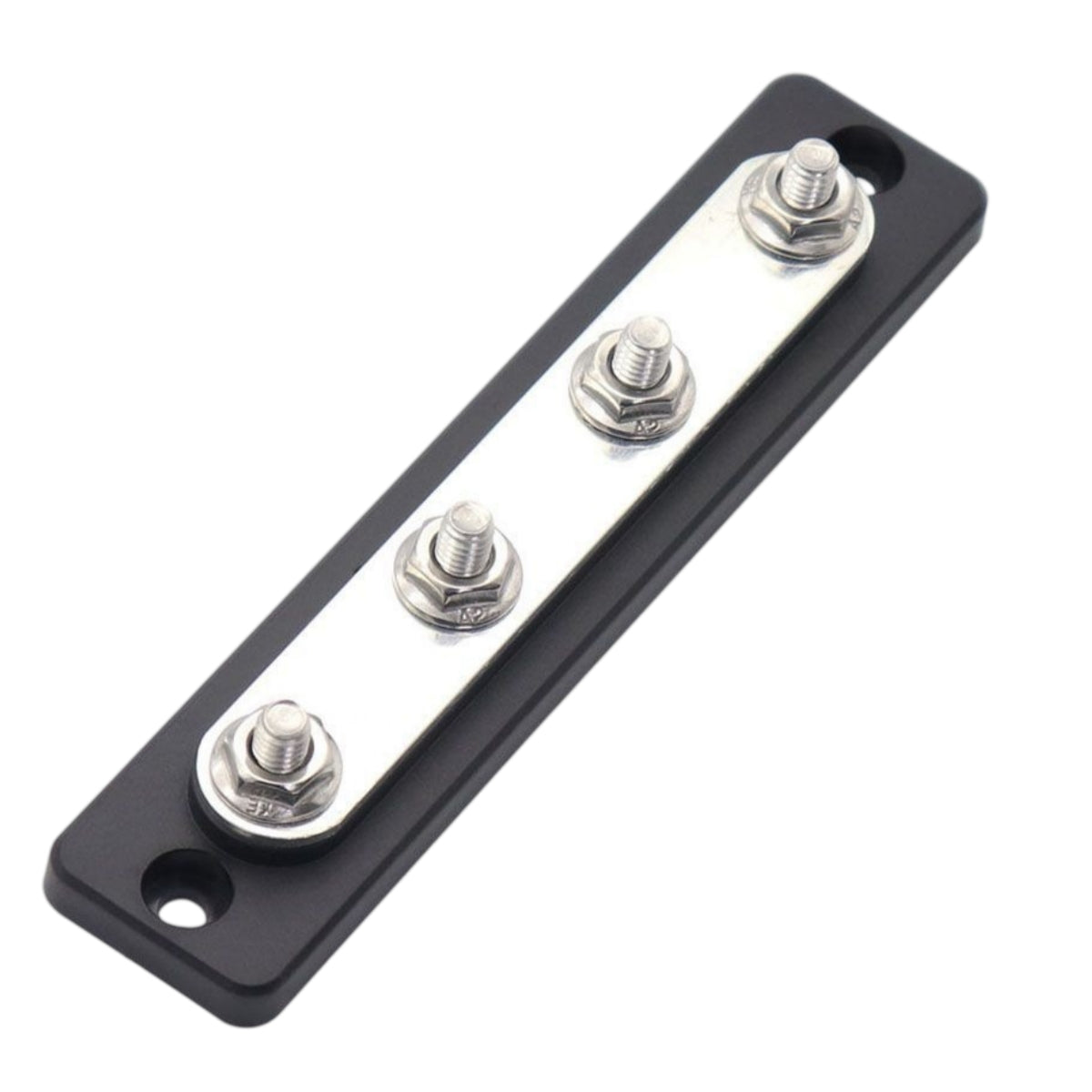 4-Way 150A Power Distribution Bus Bar - 48V DC Terminal Block Busbar for Automotive, RV, and Marine