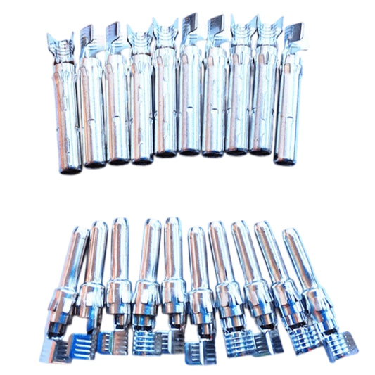 MC4 Solar Connector Metal Pins - Replacement Male & Female Tinned Copper Terminals (Pack of 10 Pairs)