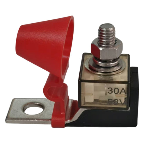 MEGA / AMG Bolt-Down Fuse Holder with Fuse (30A - 300A) - 58V DC Heavy-Duty Circuit Protection