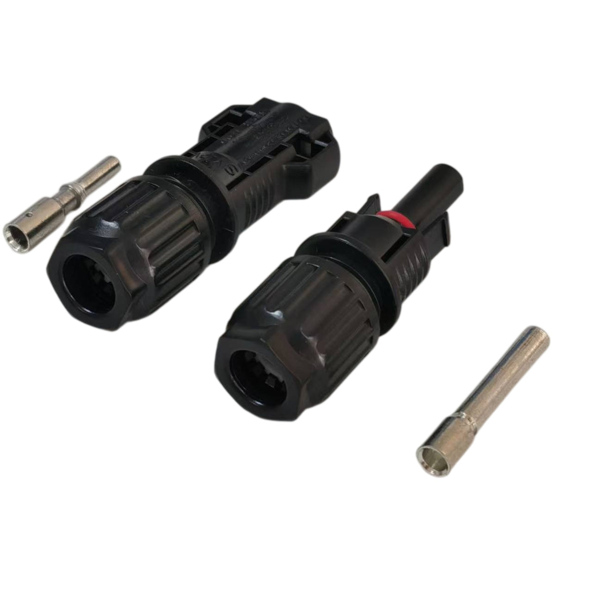 Heavy-Duty Solar PV Connector for 16mm²(6 AWG) Cable - MC4 Compatible Photovoltaic Terminal (Pair)