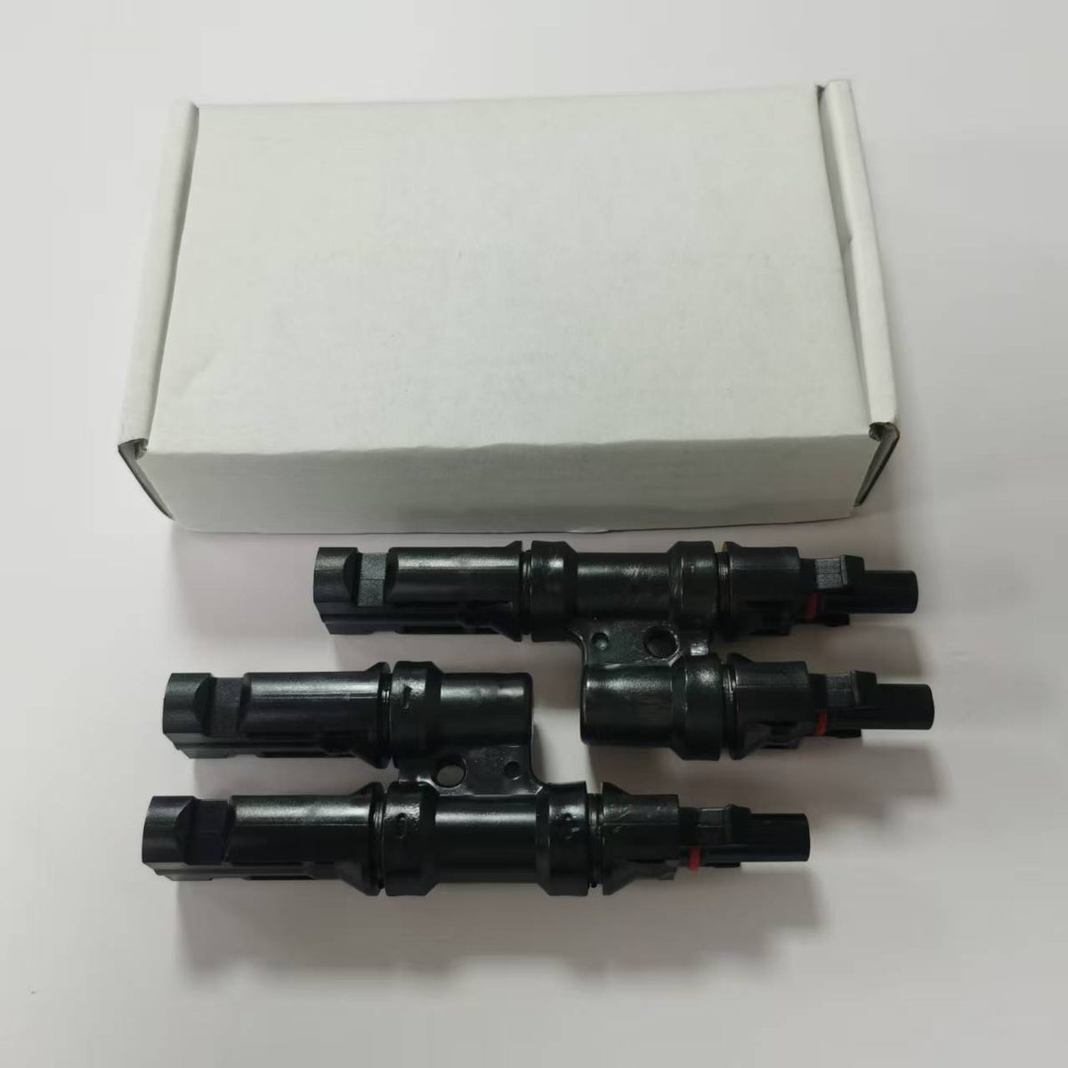 Solar PV Rigid T-Branch Connector - Parallel Photovoltaic Adapter (Pair)