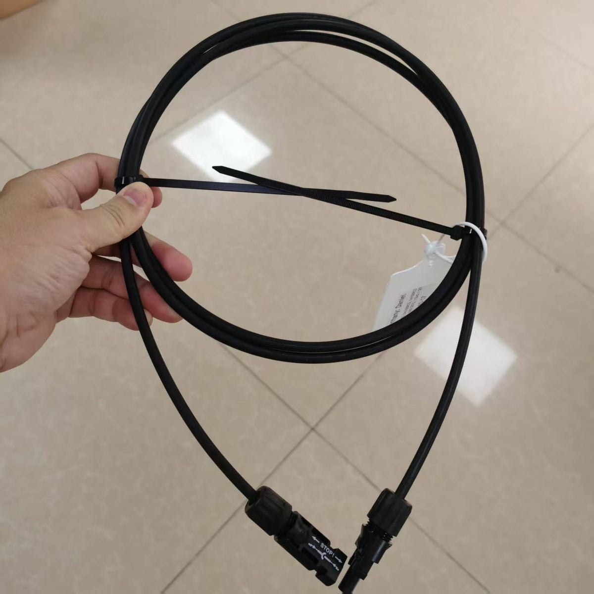 Original Stäubli MC4 PV Cable Extension Assembly - 3 Meter (3m) with Male & Female Connectors