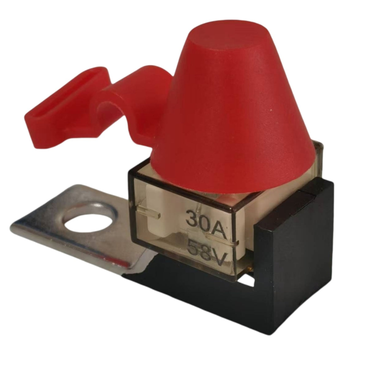 MEGA / AMG Bolt-Down Fuse Holder with Fuse (30A - 300A) - 58V DC Heavy-Duty Circuit Protection