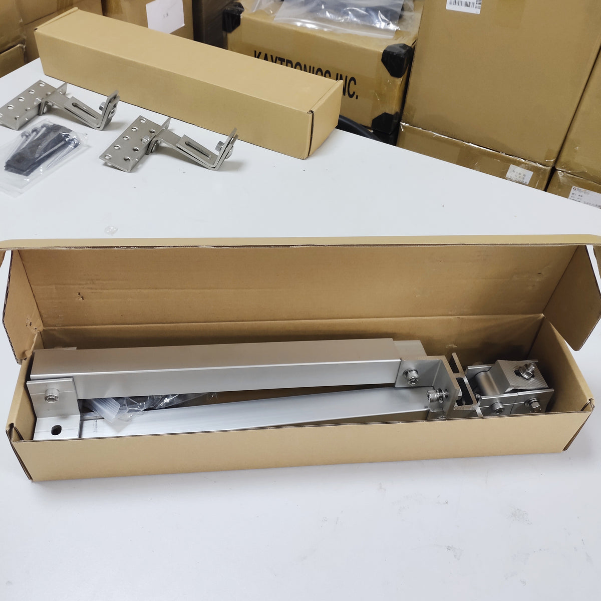 Adjustable Solar Panel Wall Mounting Brackets 1140mm - Heavy-Duty Aluminum Tilt Kit for Balcony, Facade & Brick Wall