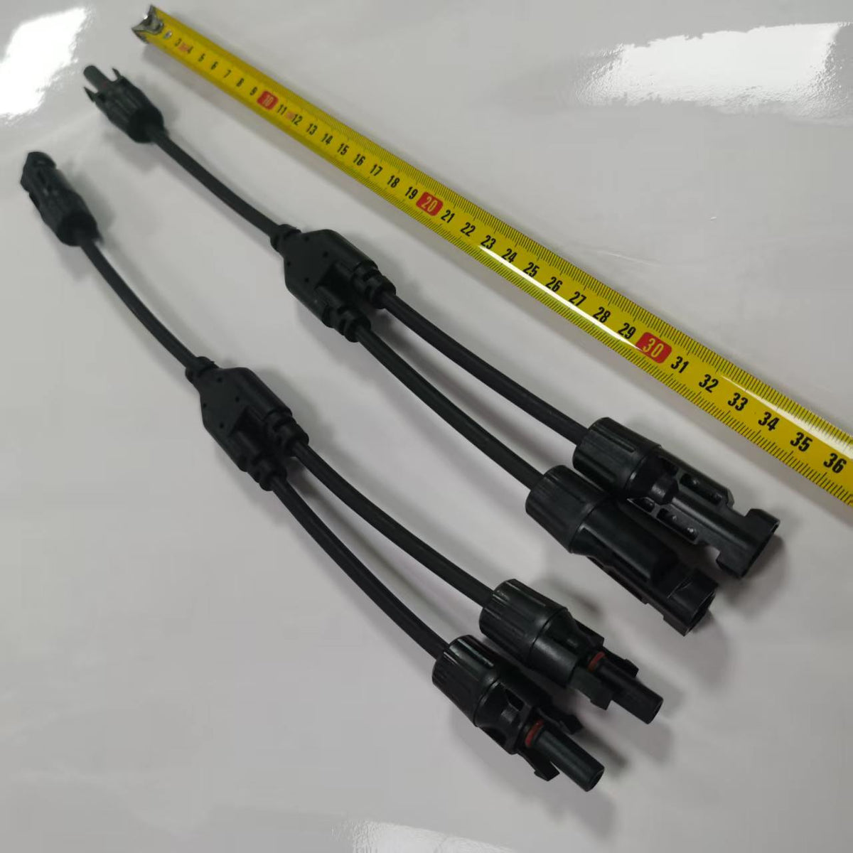Solar PV Y-Branch Connector Cable - 1Mff to 2Fm / 1Fm to 2Mff Pair ( 4mm² / 12AWG )