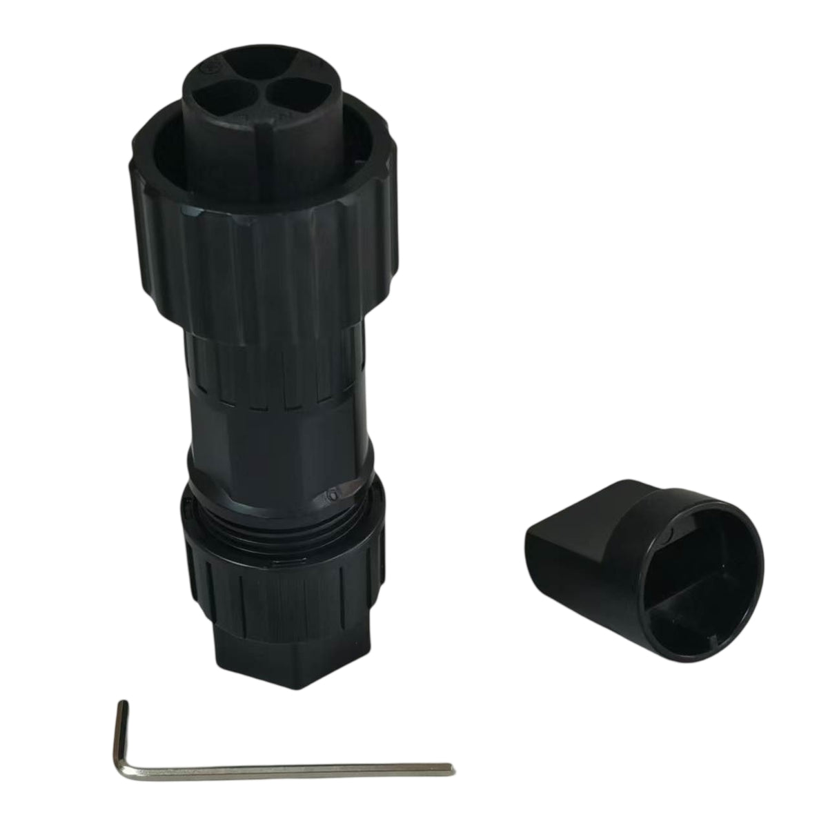 DEVALAN Original AC Connector Plug for Growatt & Goodwe Inverters - Waterproof 3-Pin Grid Adapter with Screw Terminals & Tool