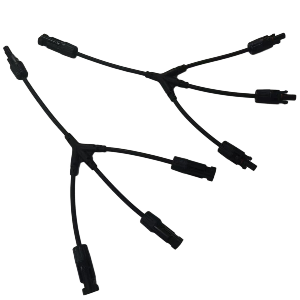 Solar PV 1-to-3 Y-Branch Connector Cable - Parallel Wire Harness (Pair)