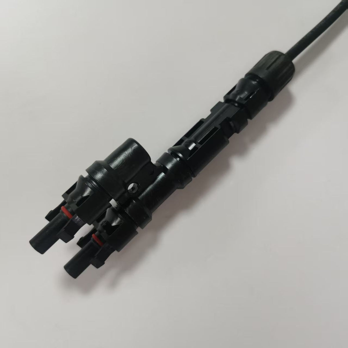 Solar PV Rigid T-Branch Connector - Parallel Photovoltaic Adapter (Pair)