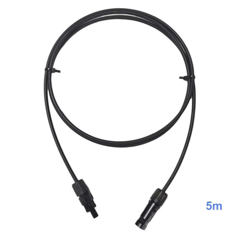 Original Stäubli MC4 PV Cable Extension Assembly - 5 Meter (5m) with Male & Female Connectors
