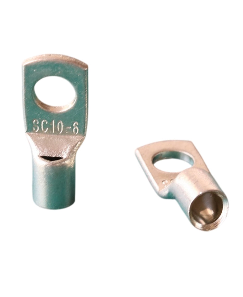 Heavy-Duty Tinned Copper Battery Cable Lugs - SC Series Ring Terminals (SC-6 to SC-50)