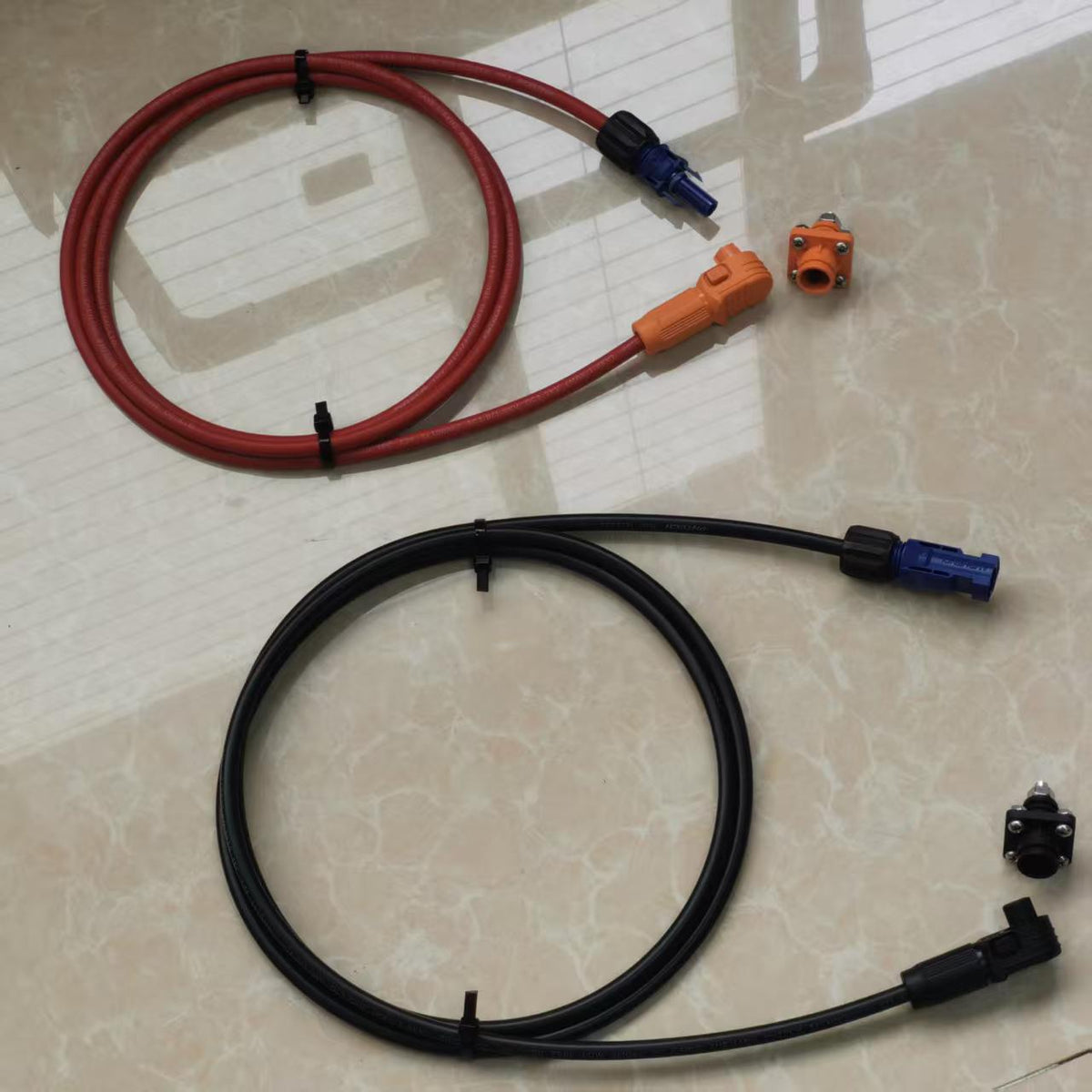 Growatt Compatible 10mm² Solar & Battery Cable Kit - Amphenol MC4 Connectors & Heavy-Duty Terminals for Off-Grid Systems