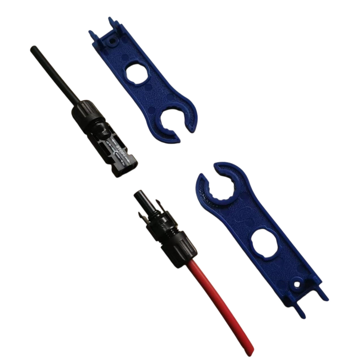 Professional Solar PV Installation Tool Kit - MC4 Crimper, Stripper, Spanners & Connectors (All-in-One Case)